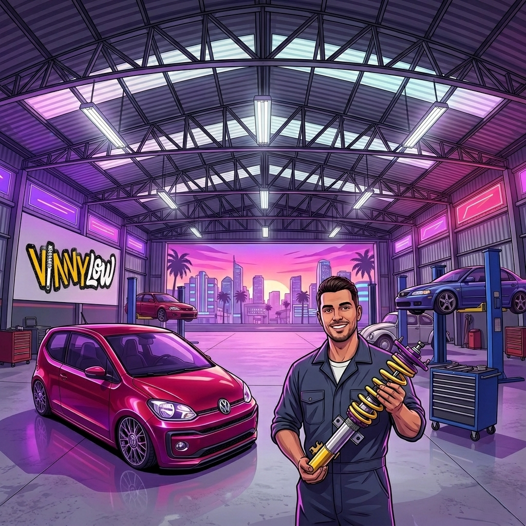 Oficina Vinnylow especializada em suspensão automotiva e amortecedores em Santo André.